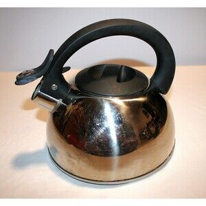Vintage Revere Ware 2 Qt Whistling Tea Kettle 96-C Made in Korea #19928